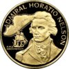 Moneda 7.83 Gramos 100 Dolares / Admiral Horatio Nelson / Jamaica 1976