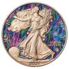 Moneda de plata 1 Onza 31.10 Gramos Aguila Americana PAVO REAL