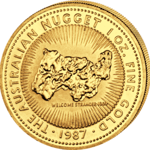 100 DOLARES. 1 ONZA CANGURO /NUGGET 1987 / 31.10 g