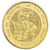 Moneda 1 Onza Oro 100 Libras Gran bretaña 2023 Series Queen’s Beasts YALE OF BEAUFORT INGLATERRA