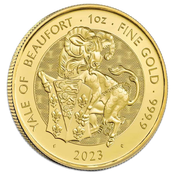Comprar Moneda 1 Onza Oro 31.10 gramos 100 Libras Gran bretaña 2023 Series  Queen's Beasts YALE OF BEAUFORT INGLATERRA online