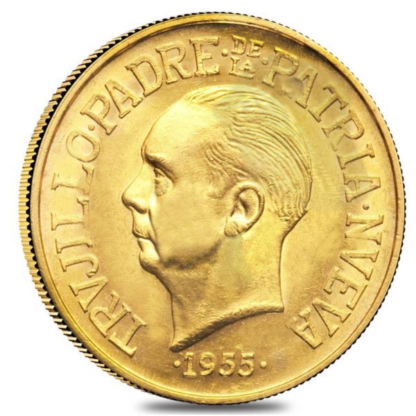 Moneda Oro 30 Pesos- Republica Dominicana - TRUJILLO 29.6 gramos Oro