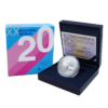 Moneda de plata 10 EUROS XX ANIVERSARIO DEL EURO (2022) 8 REALES