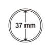 Cápsulas para monedas, perfecto para Filarmónica y 50 pesos Mexicanos oro (37,00 mm) Paquete de 10 - Imagen 2