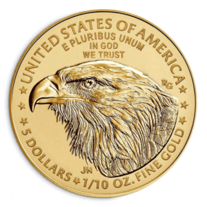 Moneda inversión USA. 5 $.3.11 gramos / Aguila Liberty. Nueva