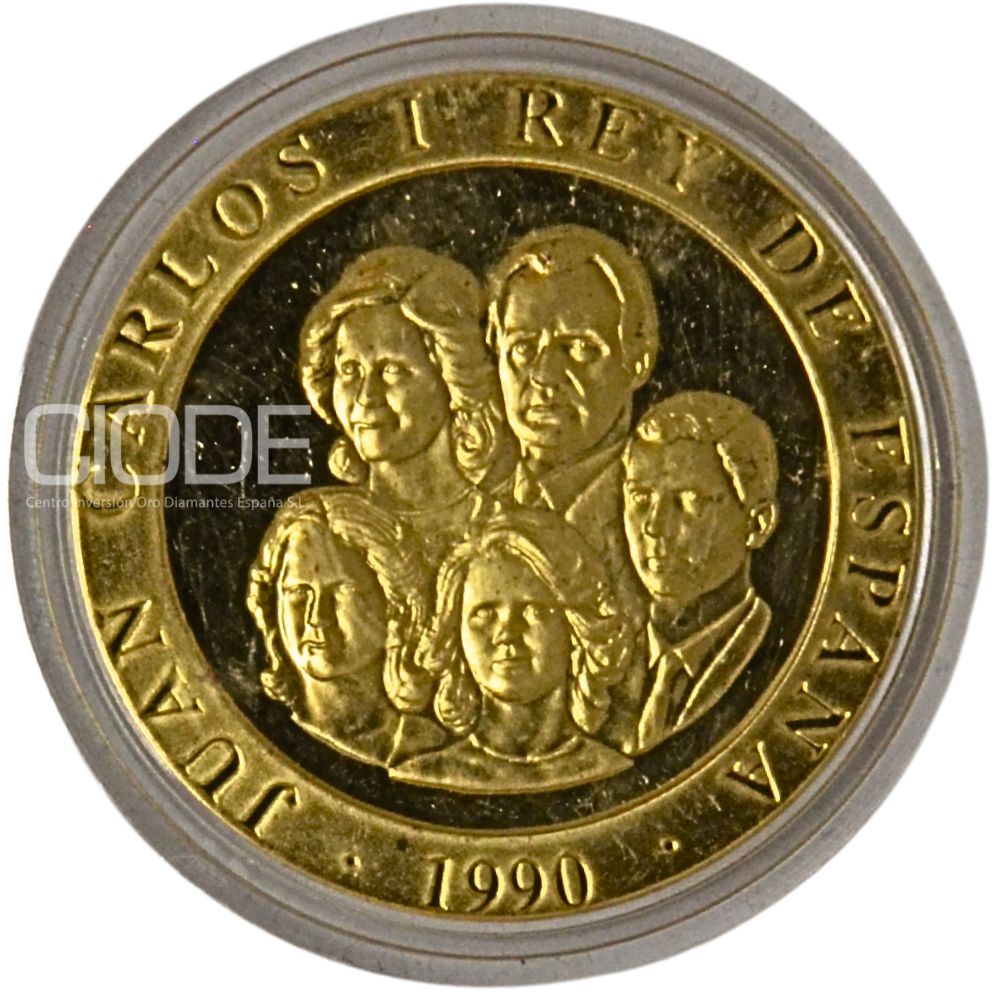 Moneda de oro 27gr 80.000 pesetas LEI 999 España 1990 "Olimpiadas de Barcelona 1992" - Imagen 2