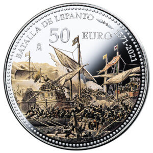 Moneda Plata BATALLA DE LEPANTO (2021) CINCUENTÍN