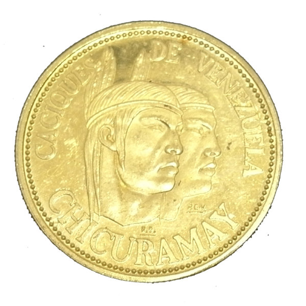 Moneda/Medalla de Oro Serie Caziques de Venezuela CHICURAMAY