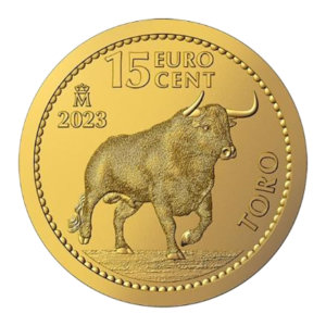 Moneda 1/10 Onza 3,111 Gramos oro TORO - 0.15 Cent - Año 2023 España