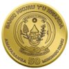 Moneda 1 Onza / 31.10 Gramos Plata "YEAR OF THE BLACK RABBIT" RUANDA