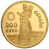 Moneda oro 34.55 g 200 Euros EJERCITO DE TIERRA 1998 España