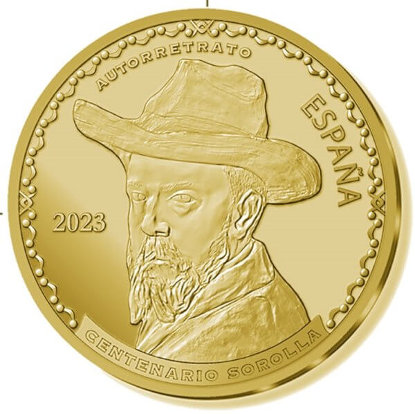 Moneda de 13,50gr Oro 200 EUROS 100º ANIVERSARIO DE JOAQUIN SOROLLA