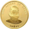 Moneda oro 34.55 g 100 Ecus Marina Española Don Alvaro de Bazan 1995 España