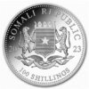 Moneda 1 Onza Plata / 31.1 Gramos / Elefante Somalia / Año 2023 Onza Plata.