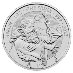 Moneda de Oro MERLIN de 1 Oz – 31.13 gramos 2 Libras de Gran Bretaña Carlos III