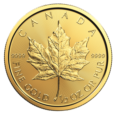 Moneda 1/2 Onza de oro Mapled / 15.55 Gramos / 20 Dolares CANADA