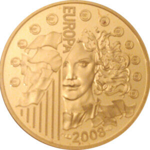 Moneda 18.45 g Oro 10 Euros FRANCIA 2008 Proof