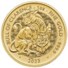 Moneda de Oro .Tudor Beasts The bull of Clarence. 1 Oz – 31.13 gramos. 100 Libras de Gran Bretaña Carlos III