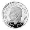 Moneda de Plata .Tudor Beasts The bull of Clarence. 2 Oz – 62.2 gramos. 5 Libras de Gran Bretaña Carlos III - Imagen 2
