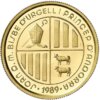 Moneda 1/2 Oz Oro AGUILA ANDORRA 1989