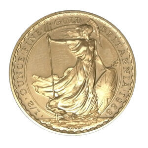 Moneda de Oro Britannia 1/2 Oz. 17.03 g Año 1988