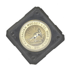 Moneda ORO NUGGET AUSTRALIA 1/2 Onza ,15.55 gramos Año 1991