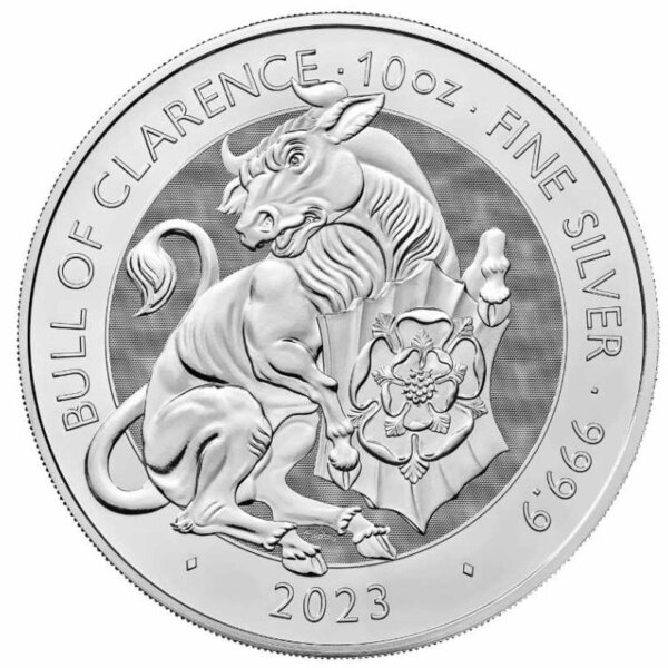 Moneda de Plata 10 Onzas BLAC BULL OF CLARENCE -311 gramos Plata 999
