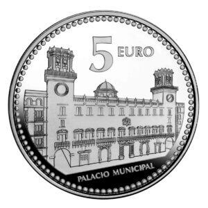 Moneda Plata 13.5 gramos Capitales Españolas ALICANTE