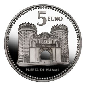 Moneda Plata 13.5 gramos Capitales Españolas BADAJOZ