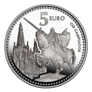 Moneda Plata 13.5 gramos Capitales Españolas BURGOS
