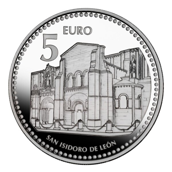 Moneda Plata 13.5 gramos Capitales Españolas LEON
