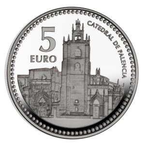 Moneda Plata 13.5 gramos Capitales Españolas PALENCIA