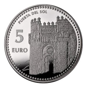 Moneda Plata 13.5 gramos Capitales Españolas TOLEDO