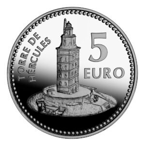 Moneda Plata 13.5 gramos Capitales Españolas A CORUÑA