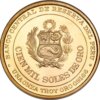 Moneda de Oro 100.000 Soles República del Peru Francisco Bolognesi