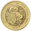 Moneda de Oro Unicornio de Seymour 1 Oz - 31.13 gramos 100 Libras de Gran Bretaña