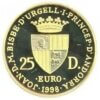 Moneda Oro 7.77 gr 25 Diners ANDORRA 50º Aniversario Derechos Humanos