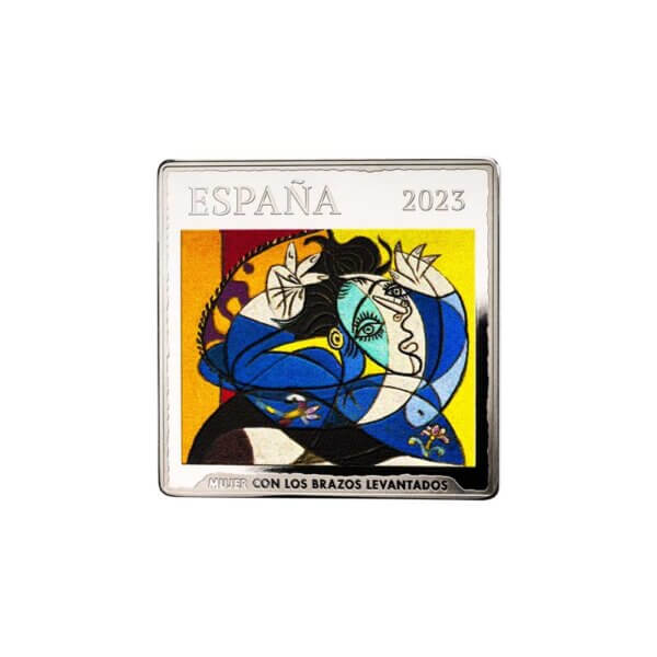 Moneda Plata 50 Euros Mujer con los brazos levantados 1936 PICASSO - 2023 ESPAÑA