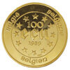 Moneda oro 34.55 g 100 Ecus Miguel de Cervantes 1989 España