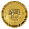 Moneda de Oro 31.10 gramos Año Lunar CERDO Australia de 1 Oz. Año 2007