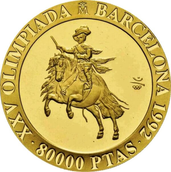 Moneda de Oro 80.000 pesetas Olimpiadas Barcelona 1990