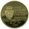 Moneda Oro 7.77 gr 25 Diners Joan Martí i Alanis