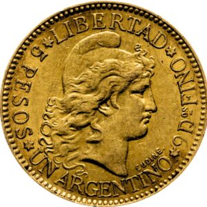 **ARG AU 8.06G 900 1883 5P**