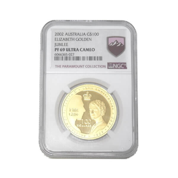 Moneda de Oro 31.10 gramos 50º Aniversario Año 2002 Australia de 1 Oz. Año