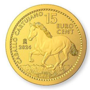 Moneda 1/10 Onza 3,111 Gramos oro CABALLO CARTUJANO - 0.15 Cent - Año 2024 España