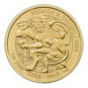 Moneda 1 Onza Oro 31.10 gramos 100 Libras Gran bretaña 2023 Beowulf & Grendel INGLATERRA
