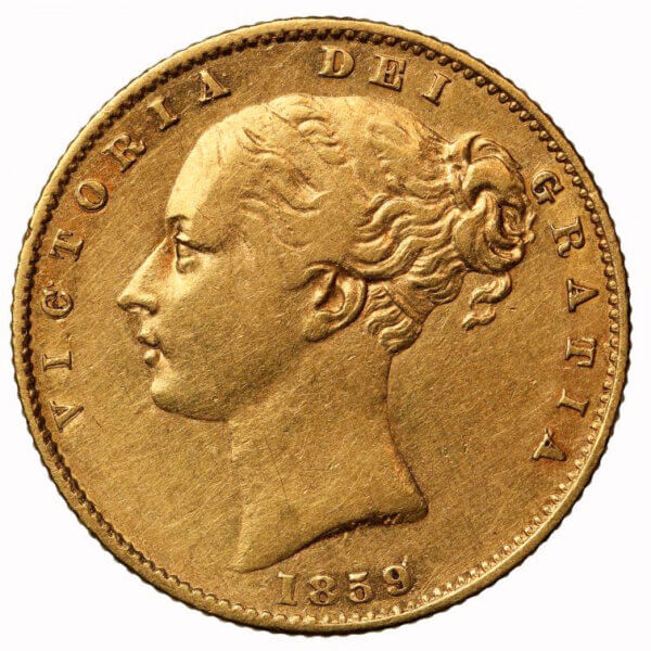 Moneda de Oro 7,98 gramos Libra Esterlina varios años. Soberano