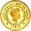 Moneda de Oro 80.000 pesetas 1999 ESPAÑA
