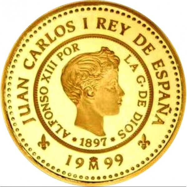 Moneda de Oro 80.000 pesetas 1999 ESPAÑA