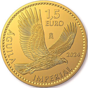 Moneda 1 Onza 31.10 Gramos oro AGUILA IMPERIAL - 1,5 Euros - Año 2024 España